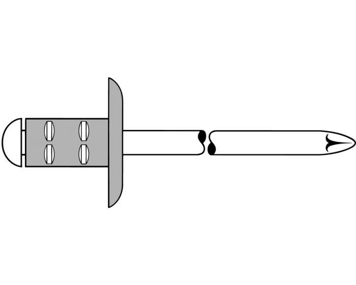 Blindklinknagel-aluminium/staal-PolyGrip-4-mm-0,5---6,5-mm-500st.-doos