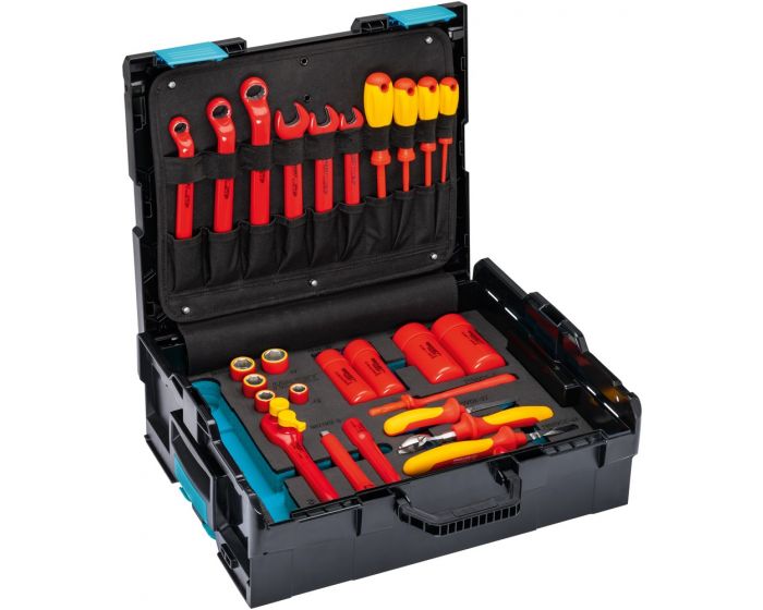 Coffre-à-outils-VDE-avec-assortiment-27-pièces