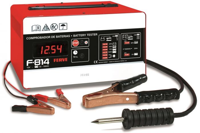 Testeur de Batterie 12V 6 Voyants LED Testeur Batterie Voiture Alternateur  12v Analyseur de Batterie pour
