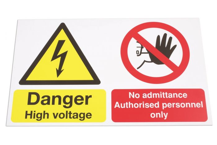 Panneau d'avertissement haut voltage