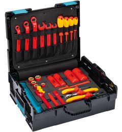 Coffre-à-outils-VDE-avec-assortiment-27-pièces